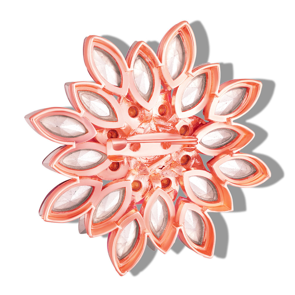 Floral Crystal Women Brooch Pin