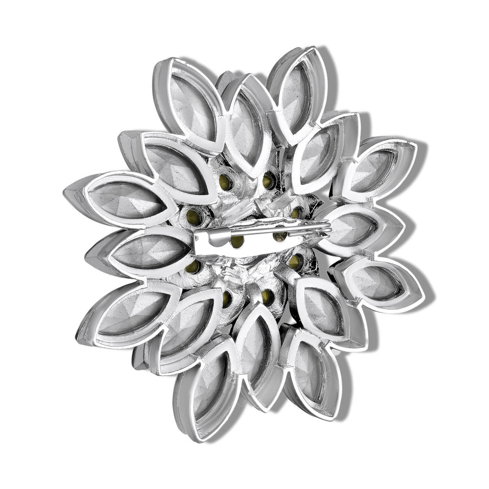 Floral Crystal Women Brooch Pin