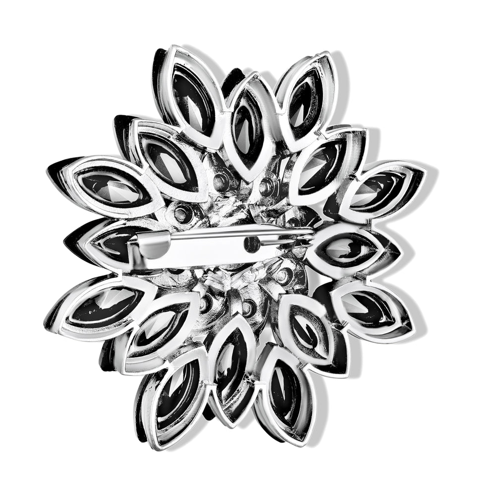 Floral Crystal Women Brooch Pin