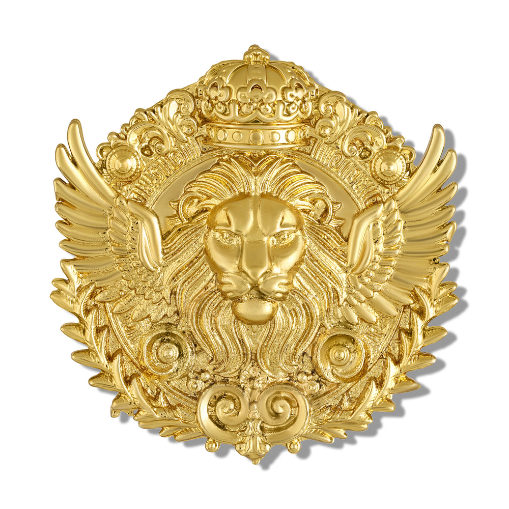 Royal Lion Crown Brooch