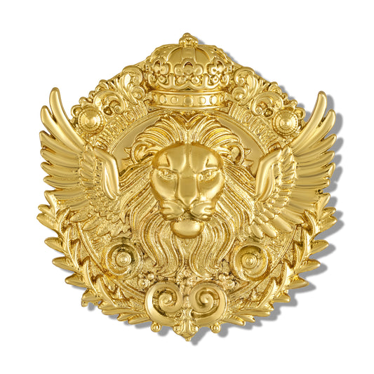 Royal Lion Crown Brooch