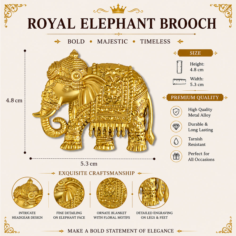 Maharaja Gajraj Elephant Brooch