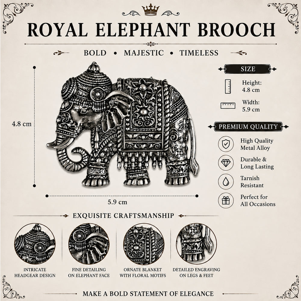 Maharaja Gajraj Elephant Brooch