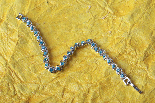 Tiny Hearts Crystal Single Strand Bracelet