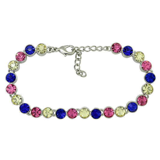 Delicate Multicolor Tennis Bracelet