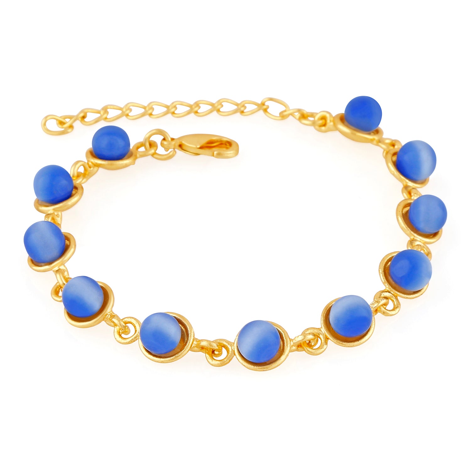 Graceful Blue Cats eye Bracelet