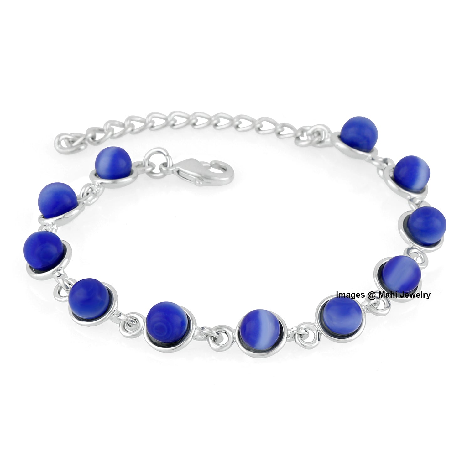 Sapphire Blue Cats Eye Bracelet
