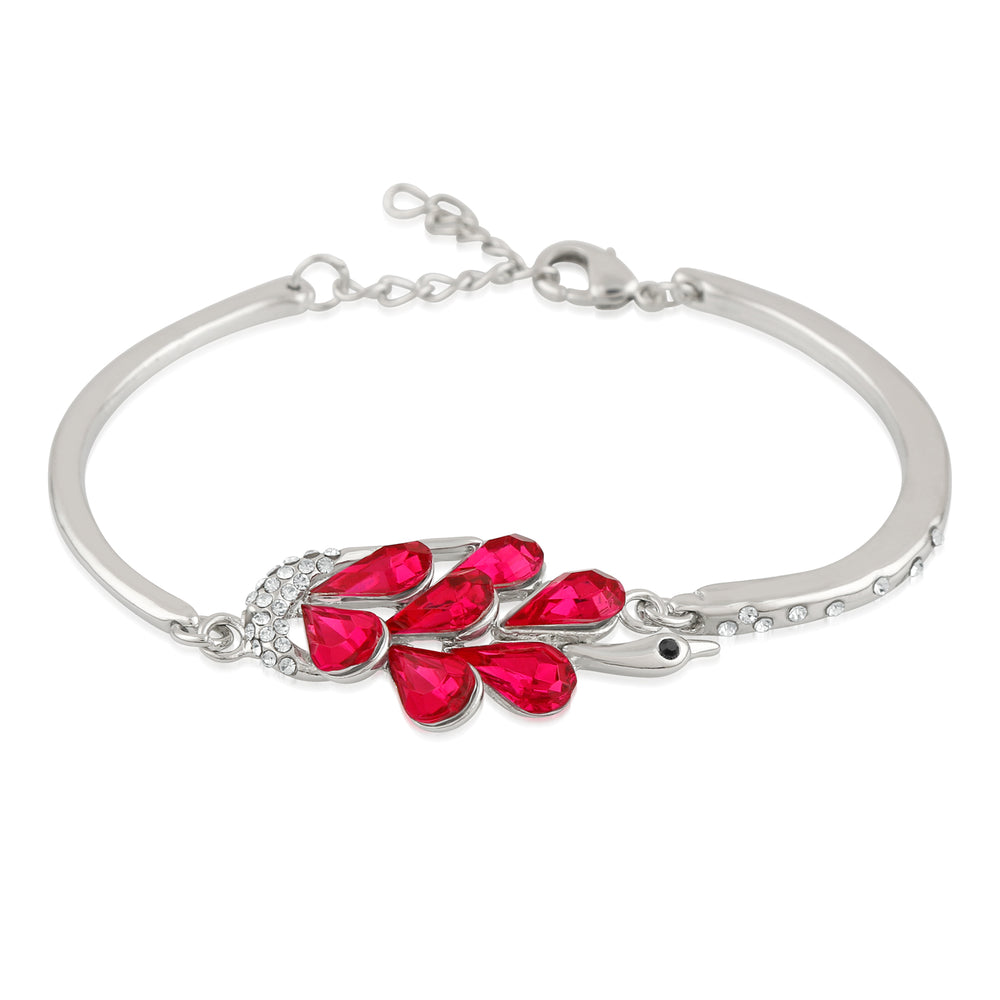 Dazzling Solitaire Crystals Adjustable Bracelet