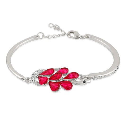 Dazzling Solitaire Crystals Adjustable Bracelet
