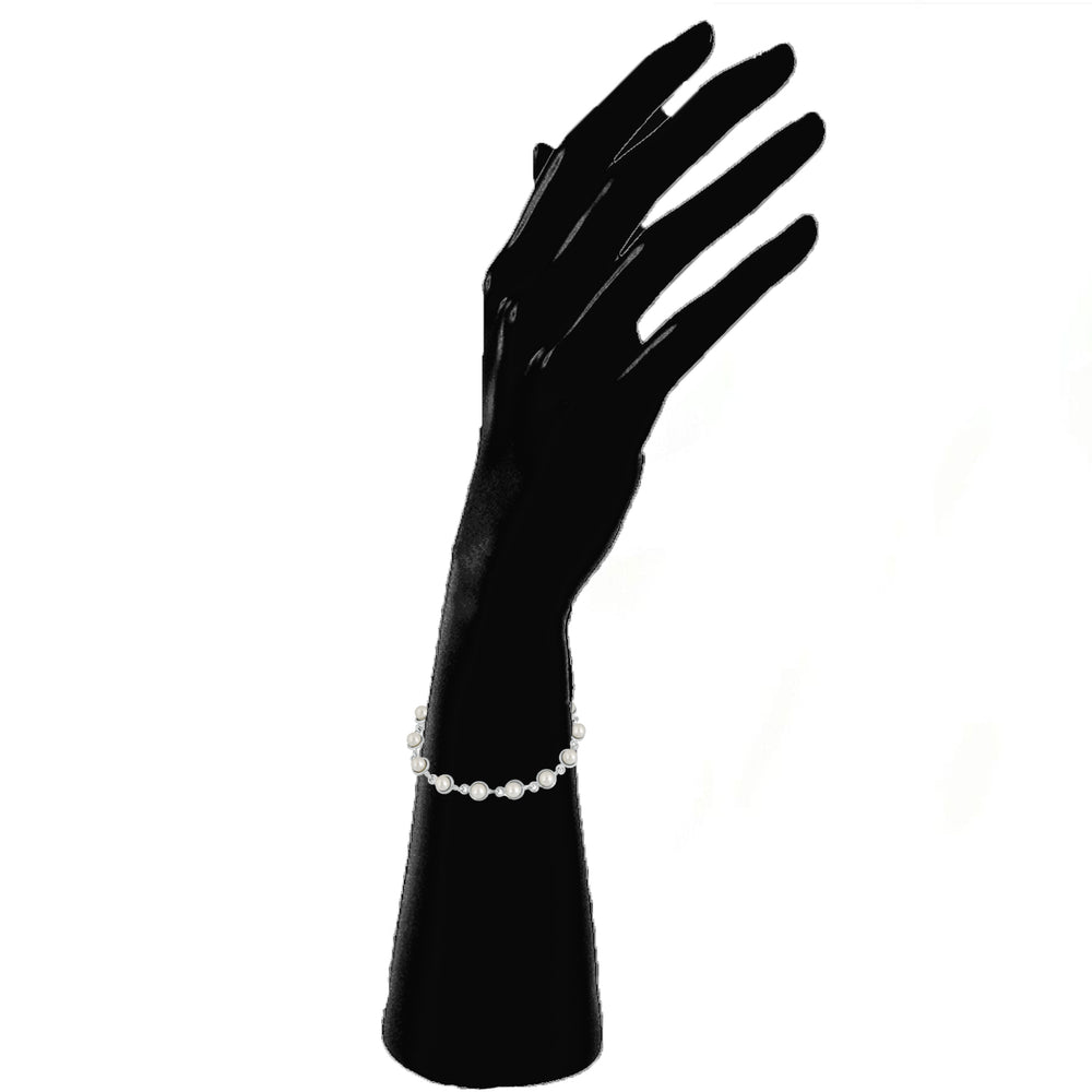 Enchanting Pearly White Designer adjustable Bracelet