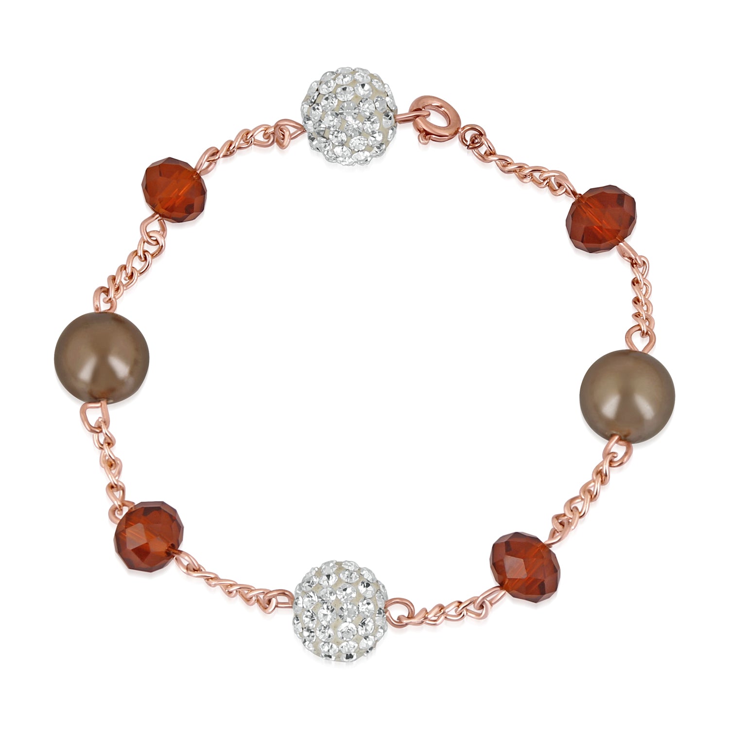 Exquisite Multicolour Beads Valentine special Crystal Bracelet