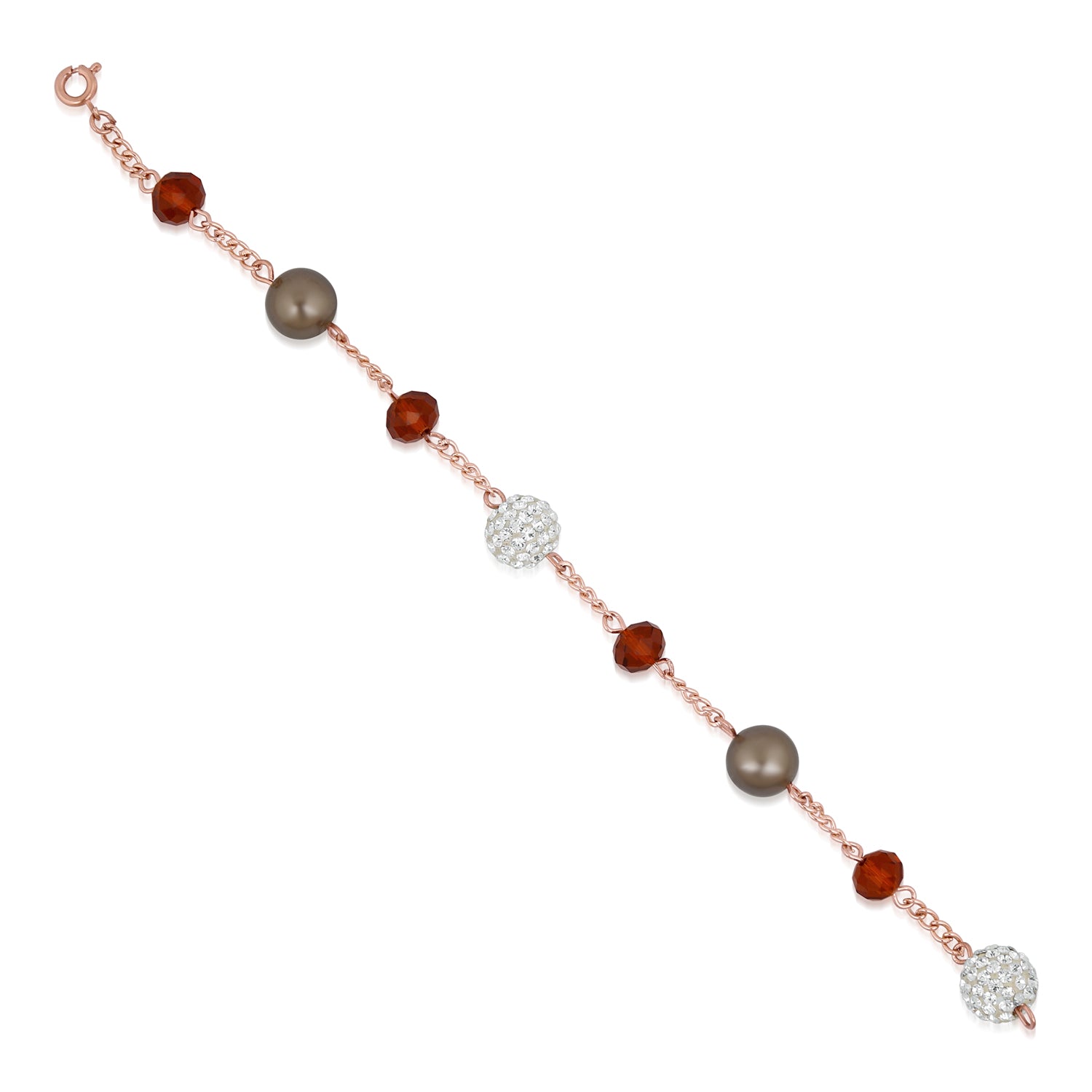 Exquisite Multicolour Beads Valentine special Crystal Bracelet