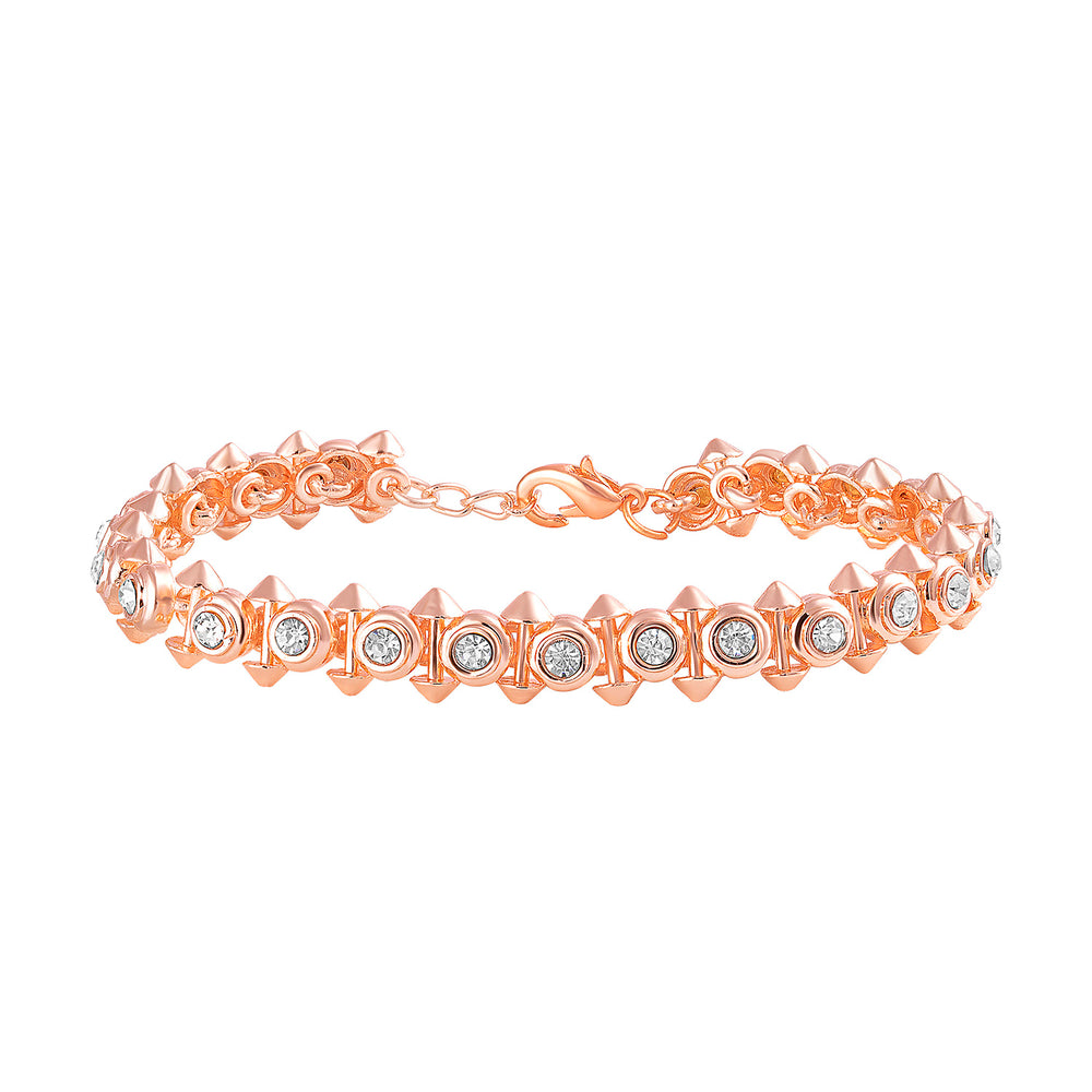 Dual Side Spikes Adjustable Bracelet