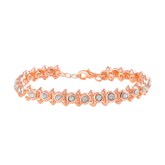 Dual Side Spikes Adjustable Bracelet