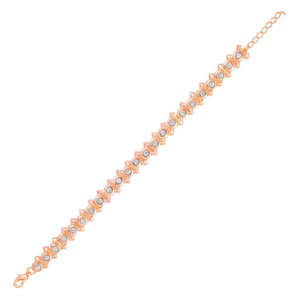 Dual Side Spikes Adjustable Bracelet