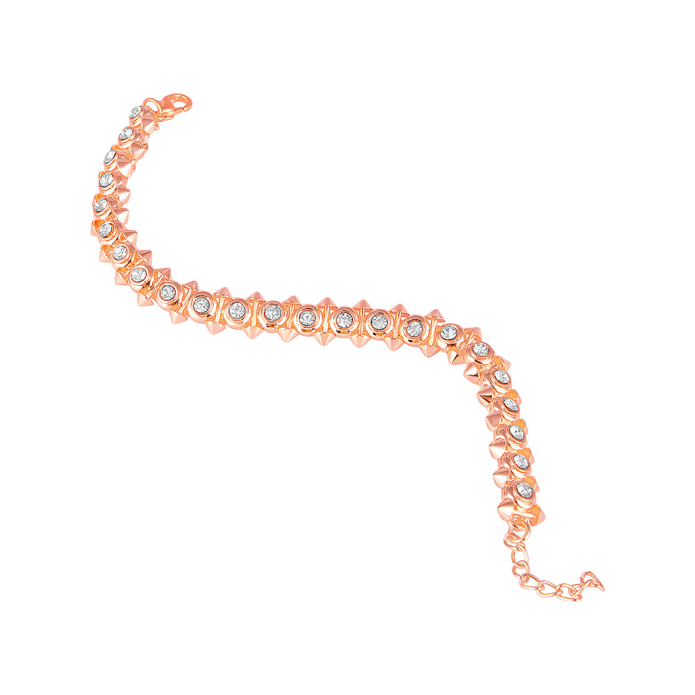 Dual Side Spikes Adjustable Bracelet