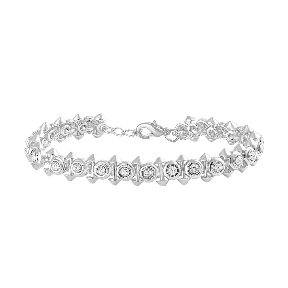 Dual Side Spikes Adjustable Bracelet