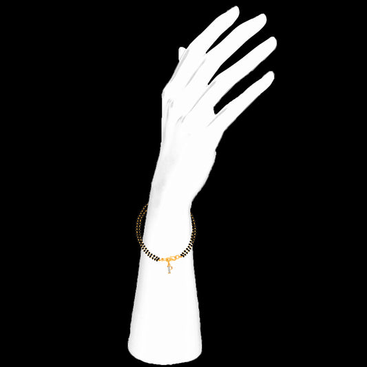 'P' Alphabet Initial Mangalsutra Bracelet