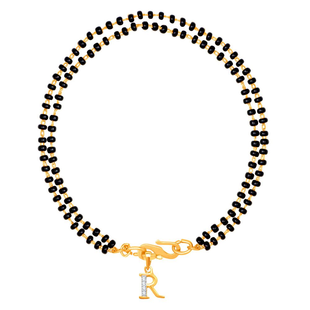 'N' Alphabet Initial Mangalsutra Bracelet