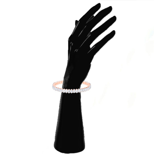 Gleaming Solitaire Cubic Zirconia Adjustable Bracelet