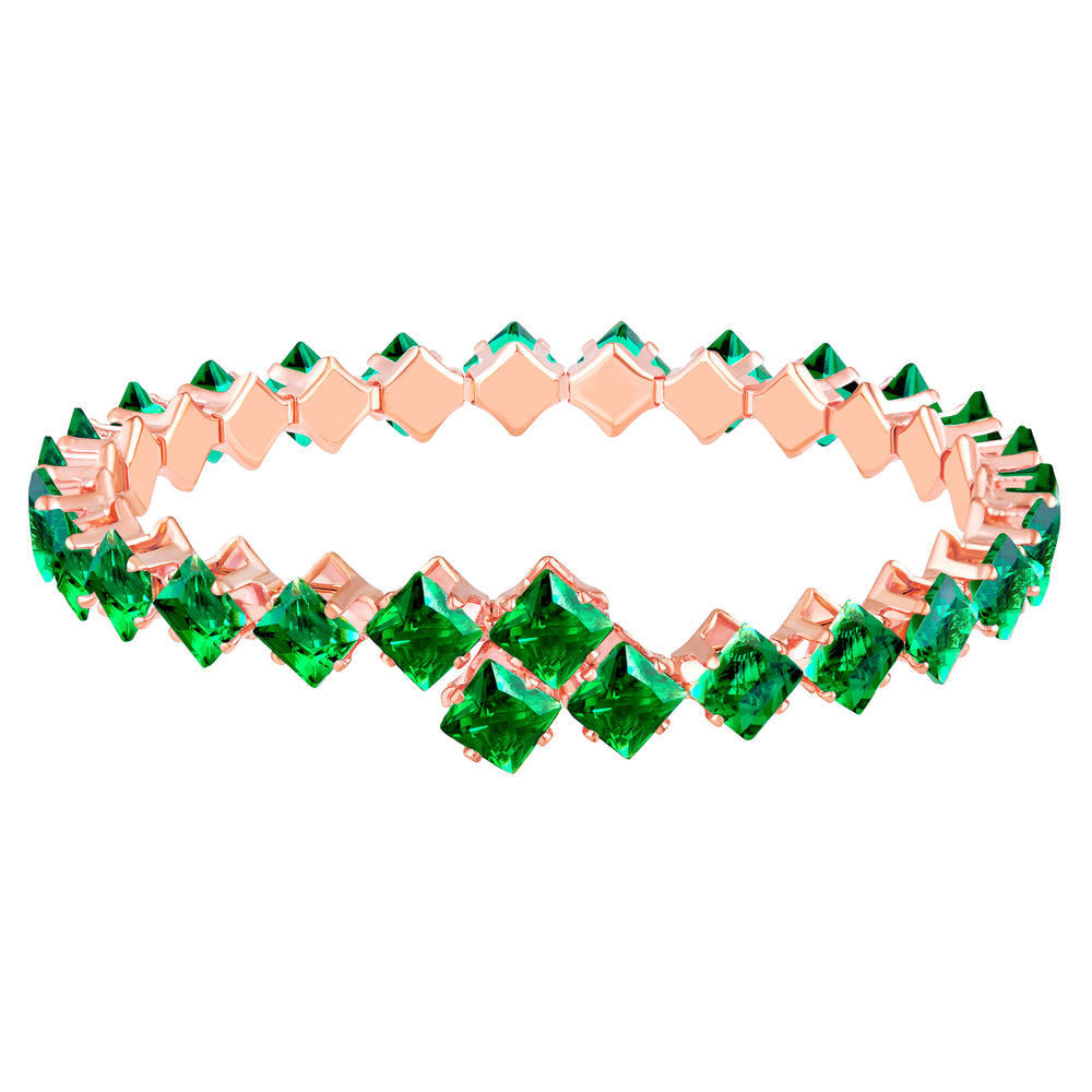 Classic Princess Cut Adjustable Kada Bracelet