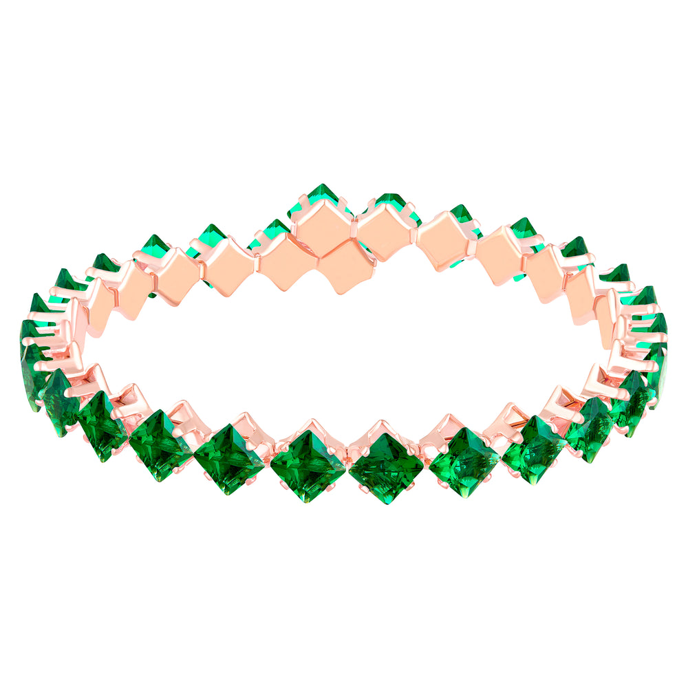 Classic Princess Cut Adjustable Kada Bracelet