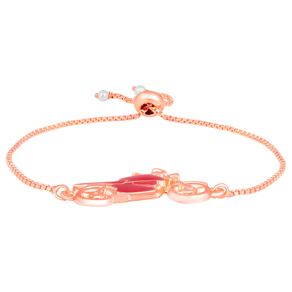 Red Meena Work Bike Lover Adjustable Bracelet