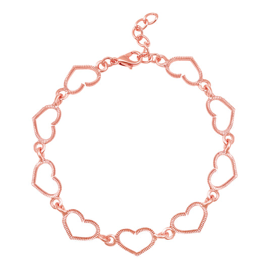 Heart Link Adjustable Bracelet