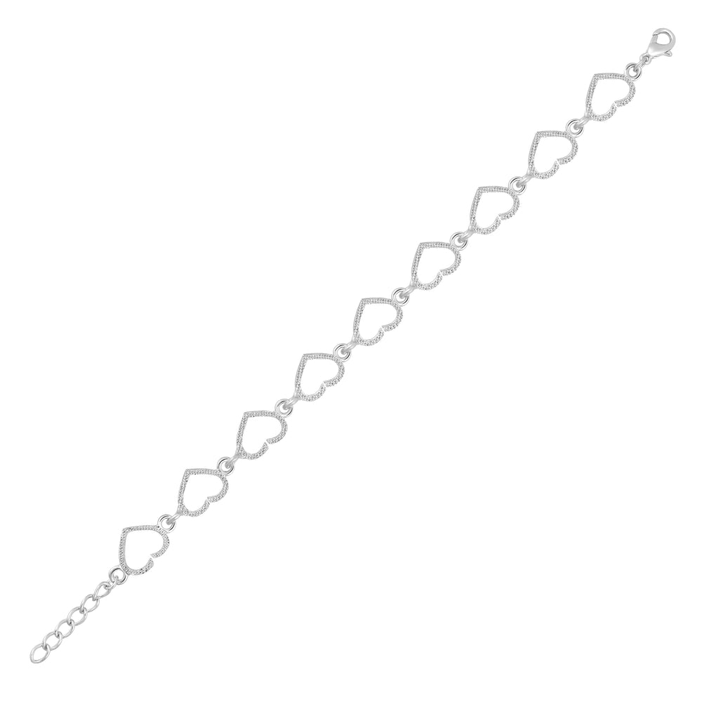 Heart Link Adjustable Bracelet