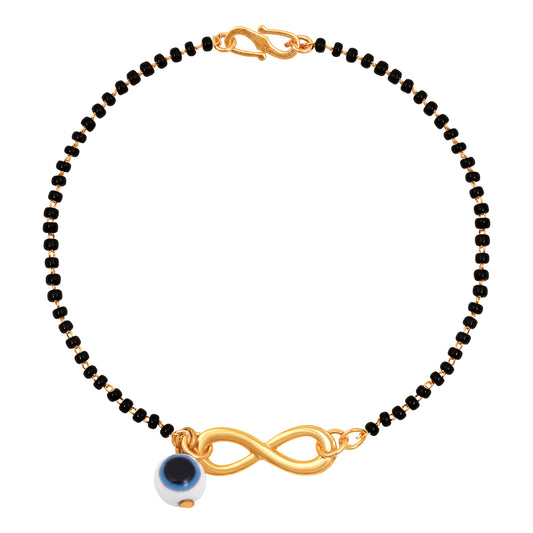 Evil Eye & Infinity Mangalsutra Bracelet