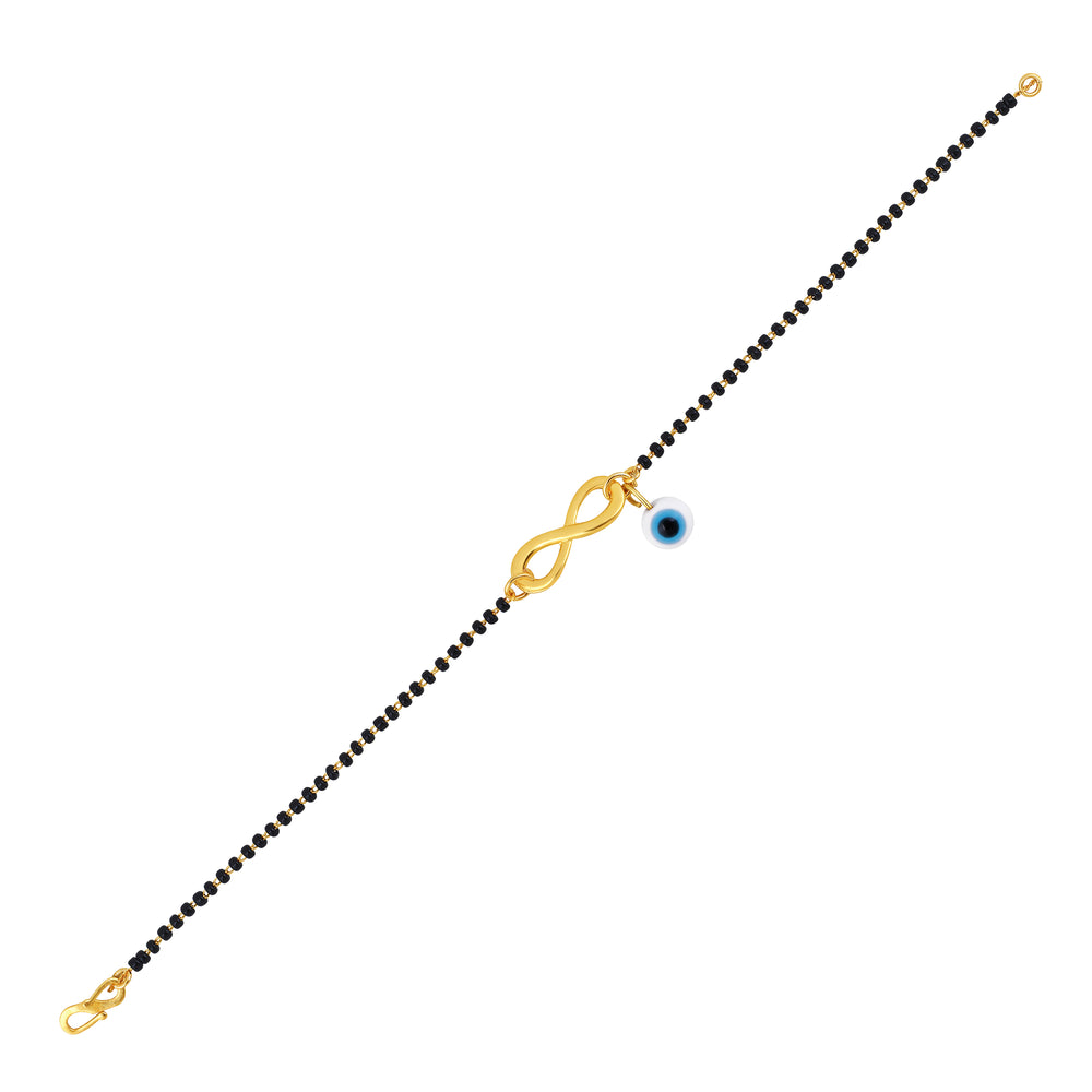 Evil Eye & Infinity Mangalsutra Bracelet
