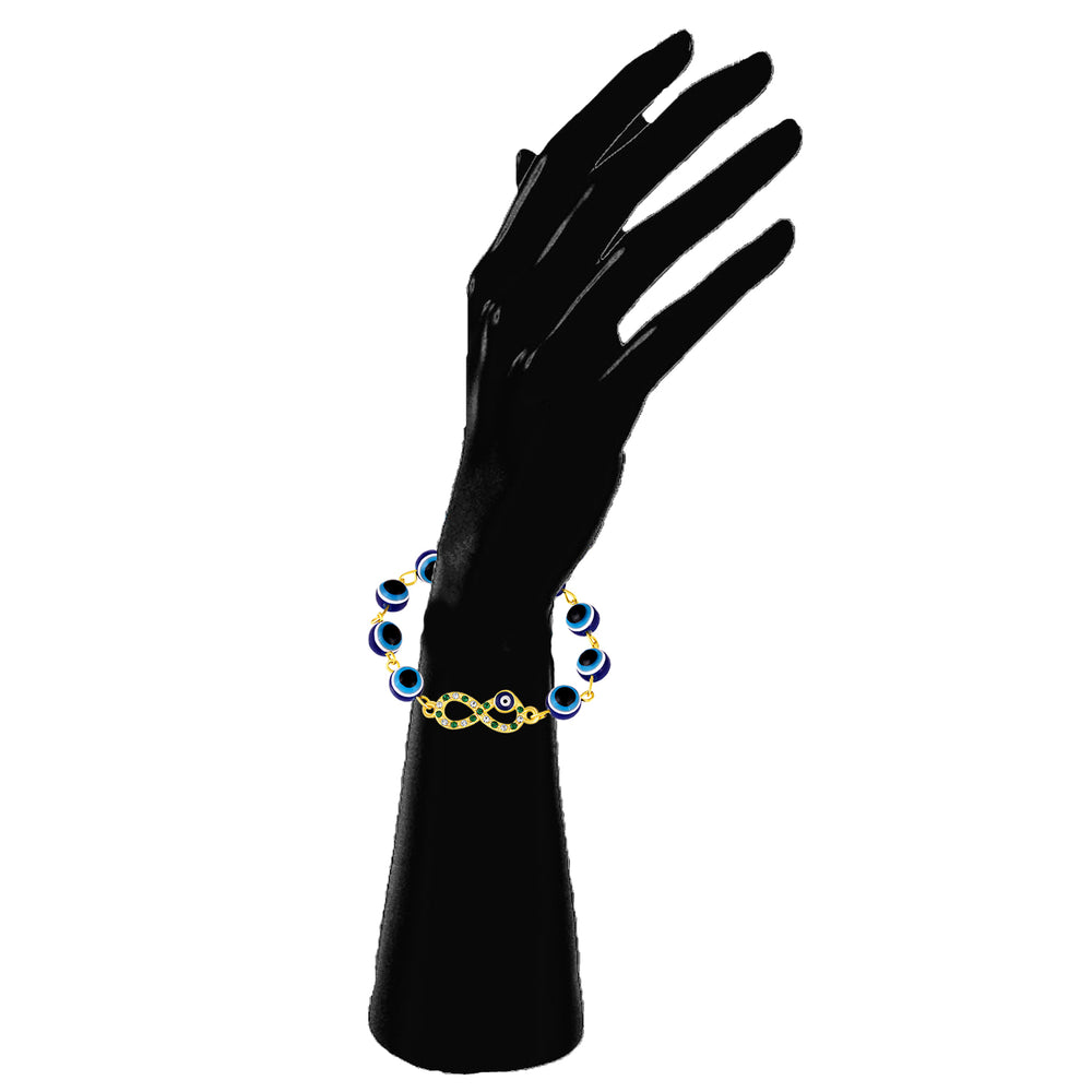Infinity Evil Eye Adjustable Bracelet
