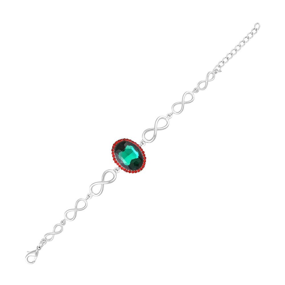 Blue Stone Studded Adjustable Bracelet
