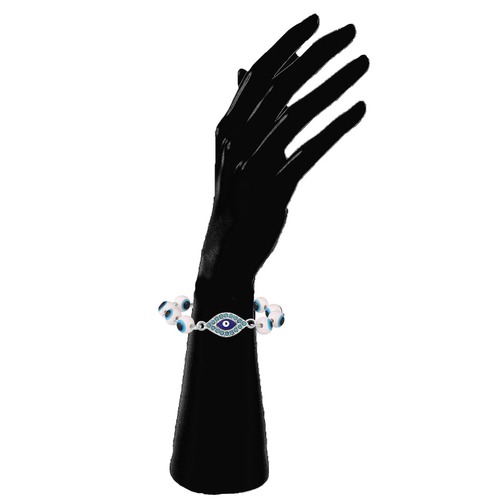 Blue Evil Eye Adjustable Bracelet