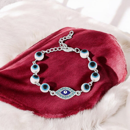 Blue Evil Eye Adjustable Bracelet