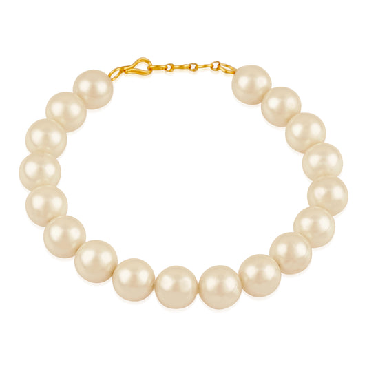 Exquisite Cream Beads Bracelet