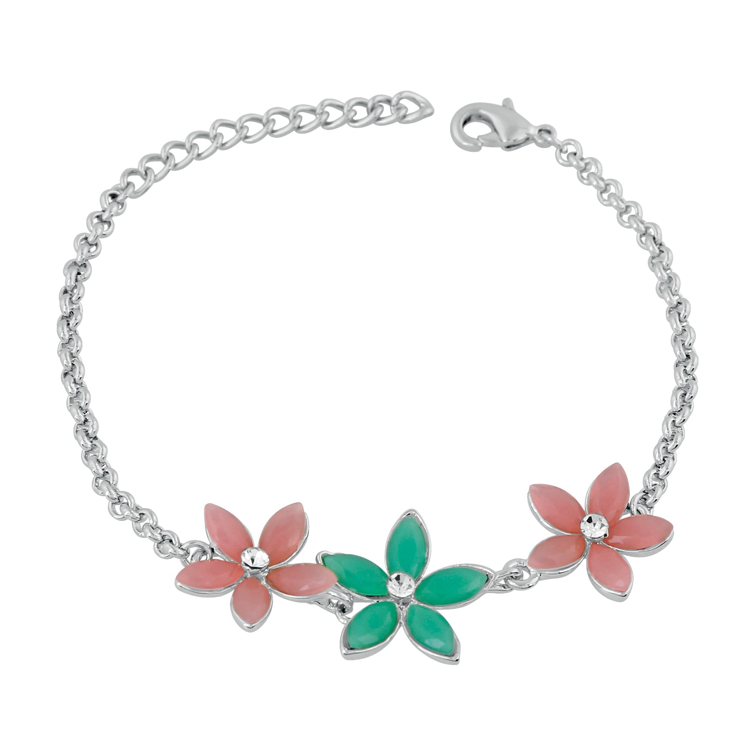 Floral Love Crystal Bracelet