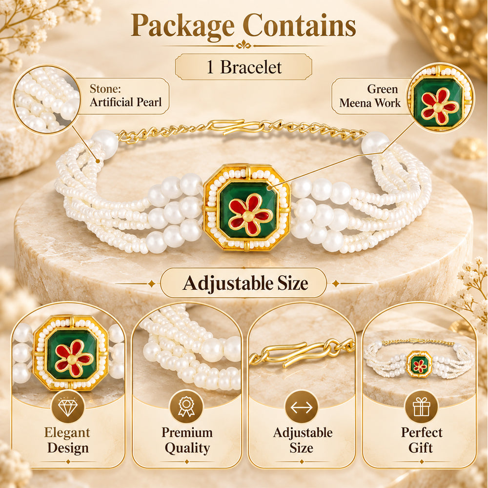 Artificial Pearls Layred Bracelet