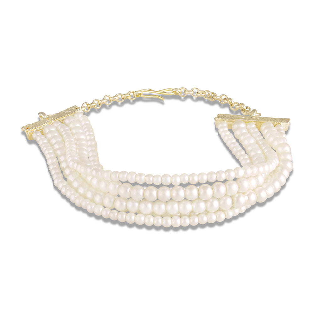 Artificial Pearls Layred Bracelet