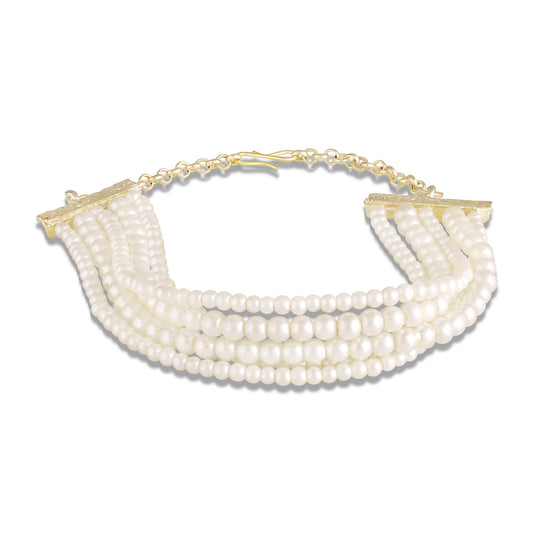Artificial Pearls Layred Bracelet