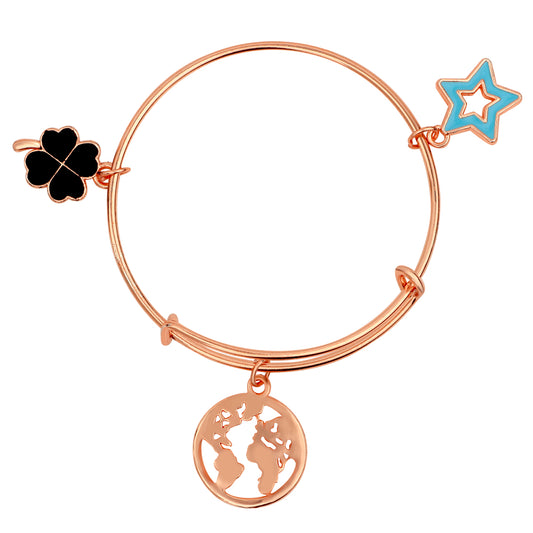 Multicolor 3 Meena Work Enamel Charms Kids Bracelets