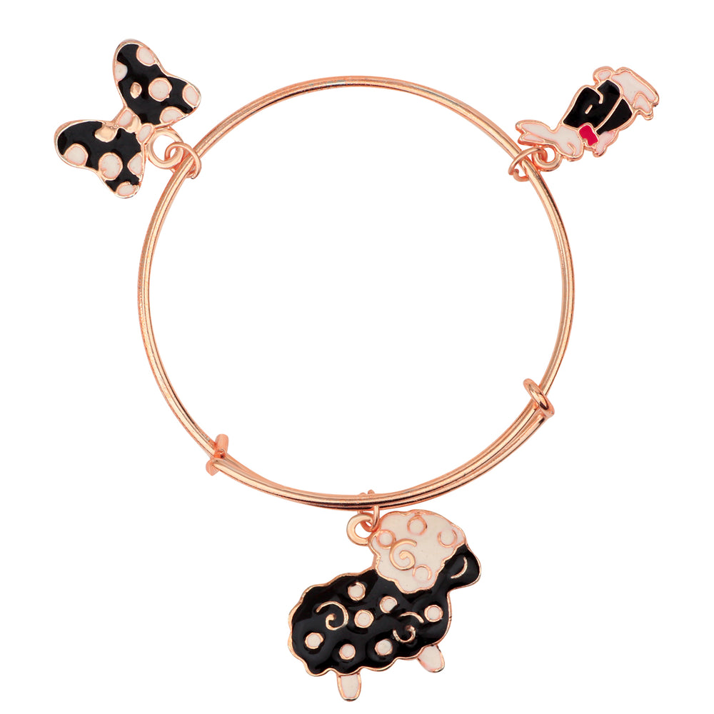 Multicolor 3 Meena Work Enamel Charms Kids Bracelets
