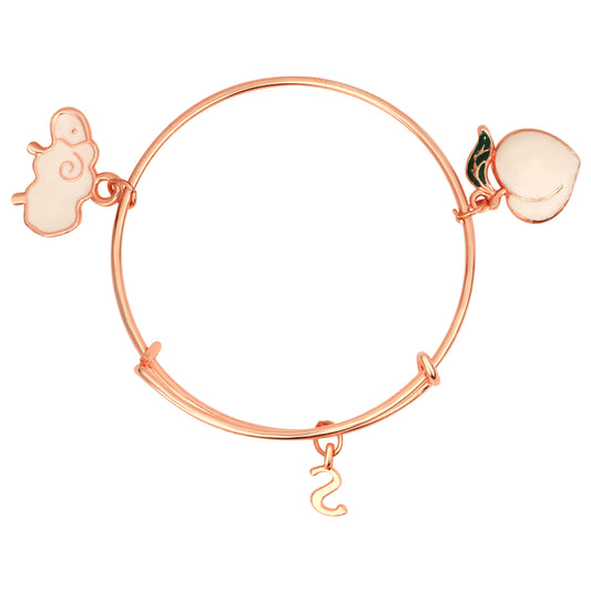 3 Colorful Meena Work Enamel Charms Kids Bracelets