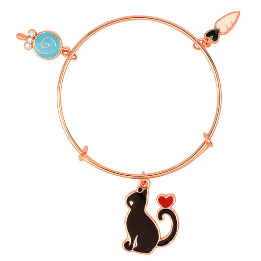 Multicolor 3 Meena Work Enamel Charms Kids Bracelets