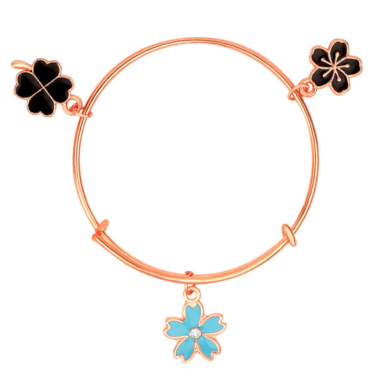 Multicolor 3 Meena Work Enamel Charms Kids Bracelets