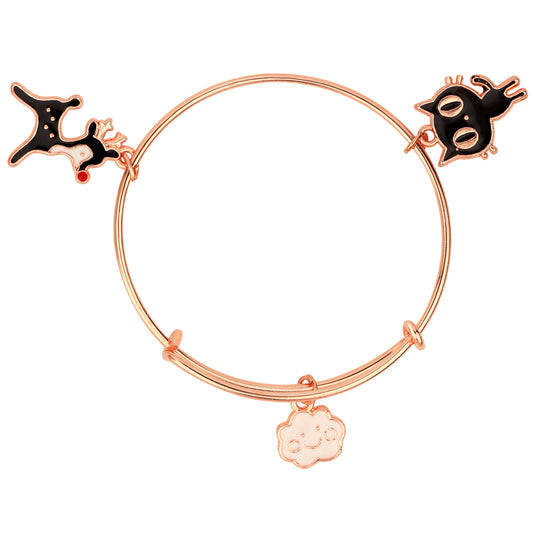 Multicolor 3 Meena Work Enamel Charms Kids Bracelets
