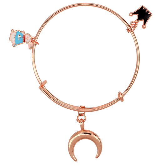 Multicolor 3 Meena Work Enamel Charms Kids Bracelets