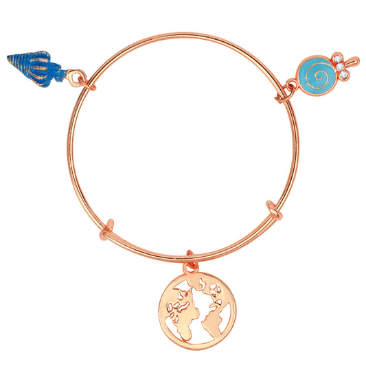 Multicolor 3 Meena Work Enamel Charms Kids Bracelets