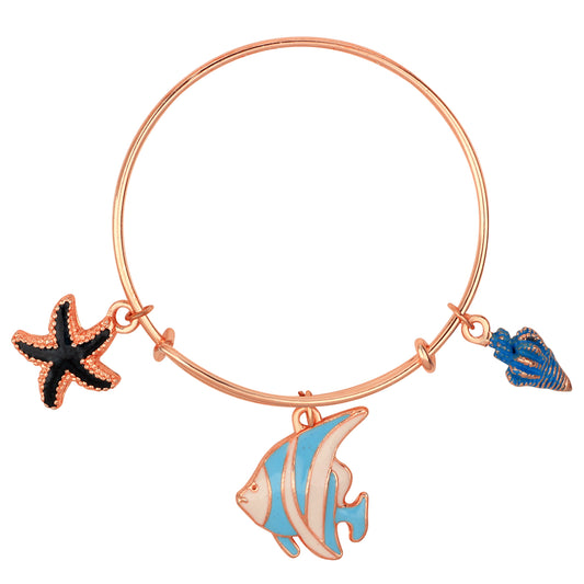 Multicolor 3 Meena Work Enamel Charms Kids Bracelets