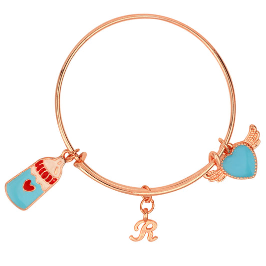 Multicolor 3 Meena Work Enamel Charms Kids Bracelets